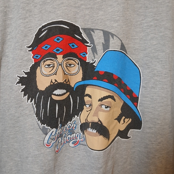 CHEECH & CHONG MEN'S 2XT GRAY SHORT SLEEVE T-SHIRT - Picture 2 of 6
